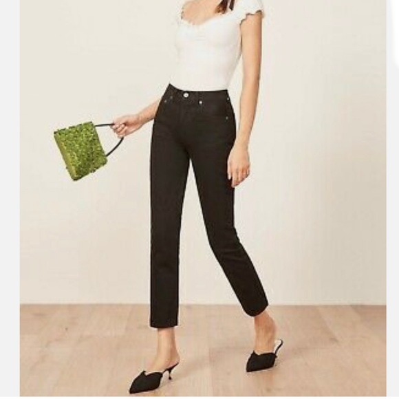 NWT Reformation Julia Crop High Waist Cigarette Jean - Picture 13 of 13